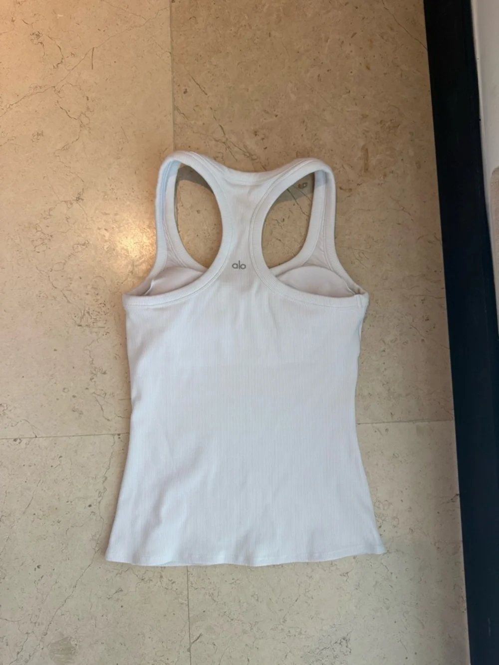 Alo yoga white ribbed tank - Picture 3 of 3